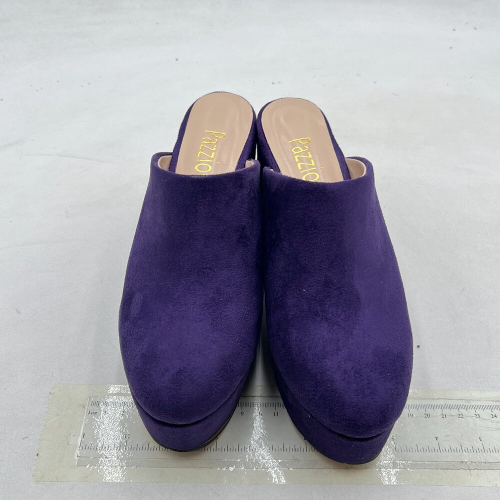 Pazzion Purple Comfy Thick Platform Rounded Toe M… - image 3